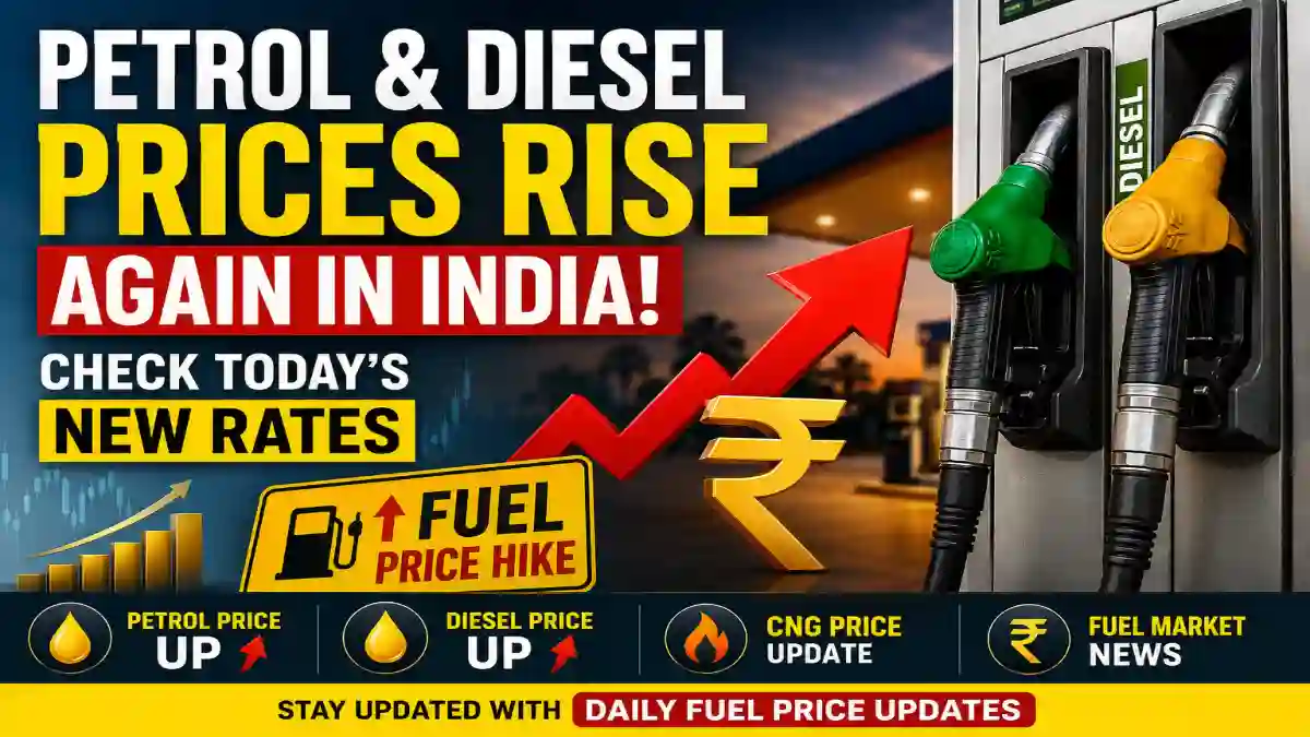 Petrol and Diesel Prices Rise in India: Check Today’s New Rates
