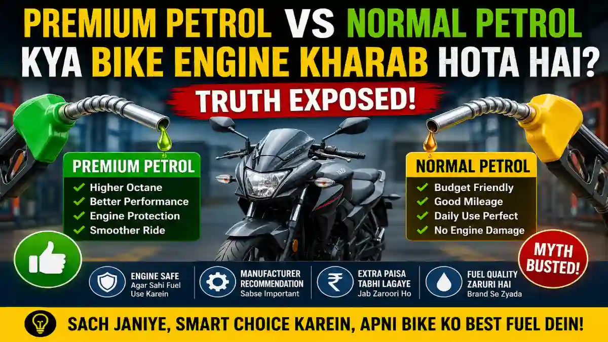 Kya Premium Petrol Se Bike Ka Engine Kharab Hota Hai? Normal vs Premium Fuel Myth Exposed